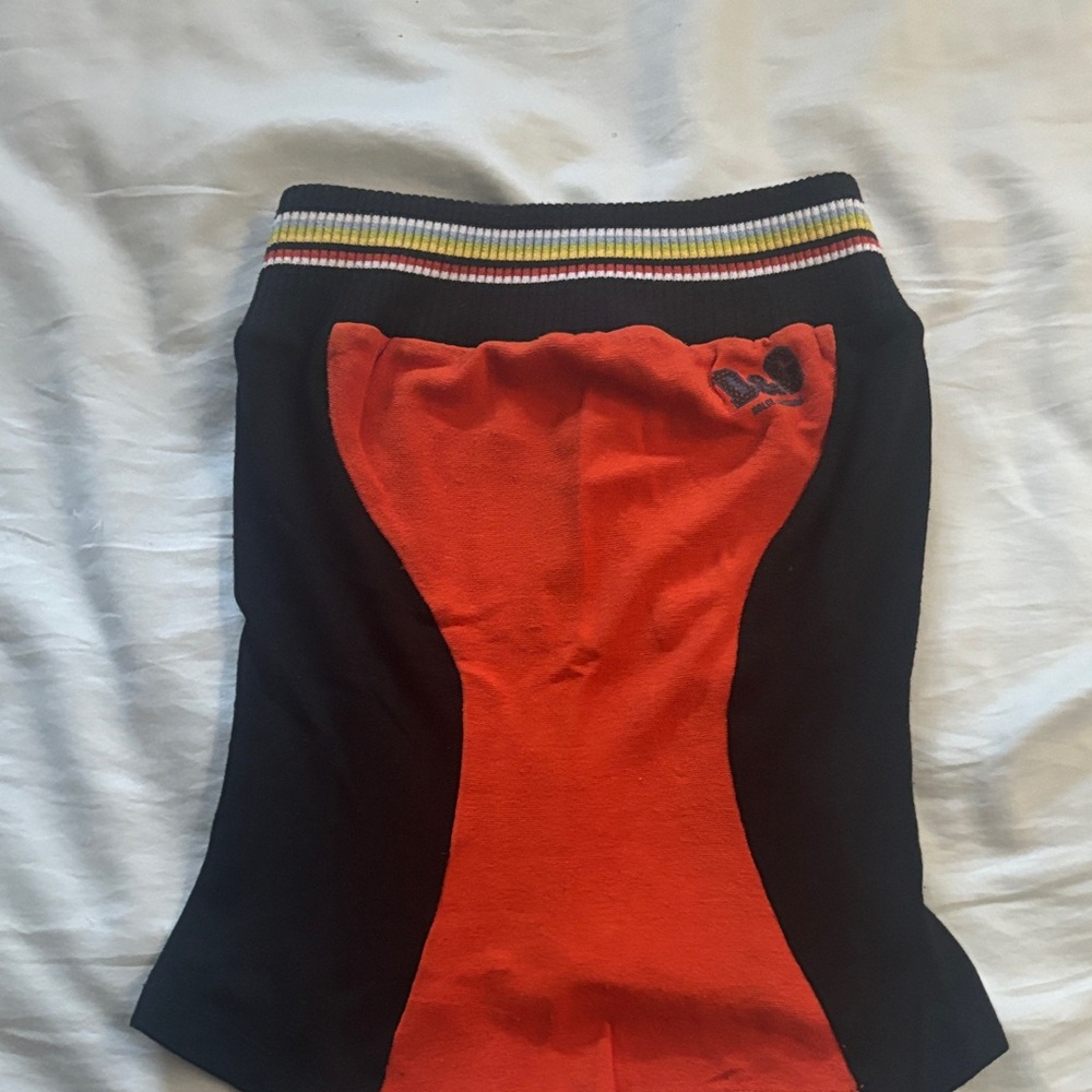 D&G Black and Orange tube top  size xxs